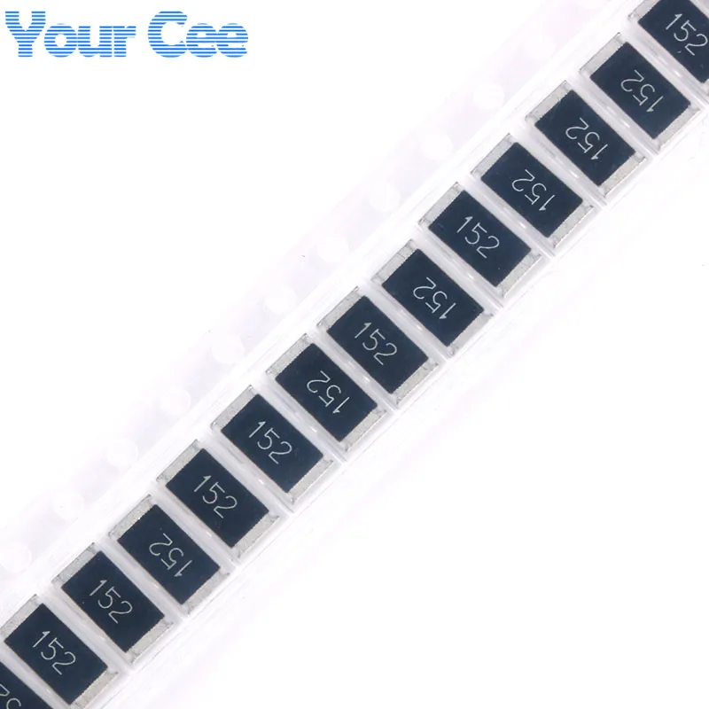 50 шт. SMD чип резистор 2512 1 Вт 1.5KR 5 K Ом 152 5% комплект сопротивления|resistor color|kit partresistor