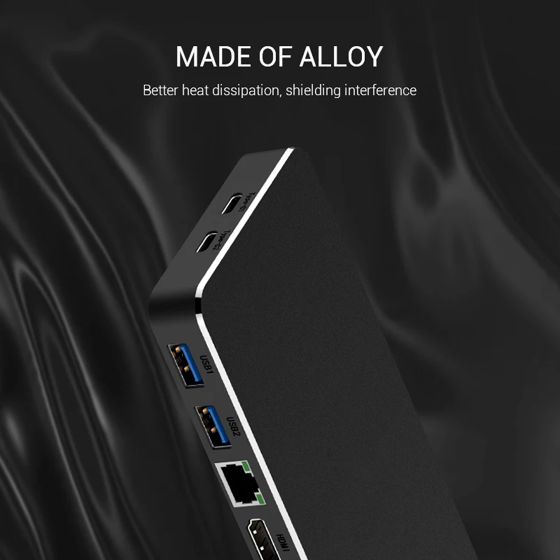 Highever USB хаб Тип C конвертер к HDMI PD RJ45 AUX VGA адаптер 3 0 хаб-конвертер для samsung Galaxy S9 huawei