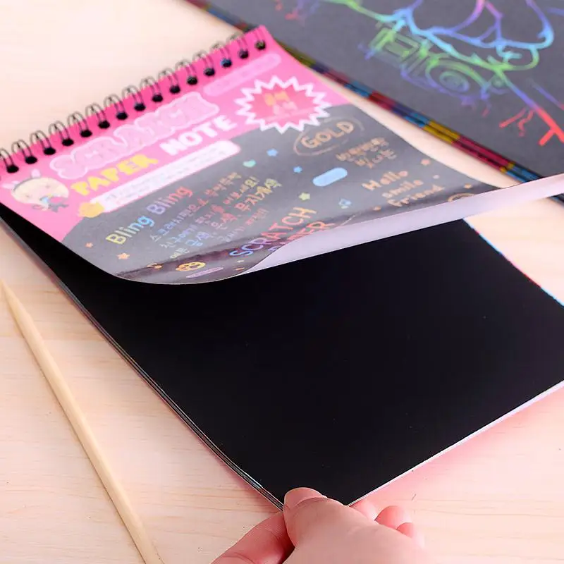 Новые детские Sketchbook рисунок граффити DIY спираль Эскиз Книга 10 листов + 1 ручка Офис