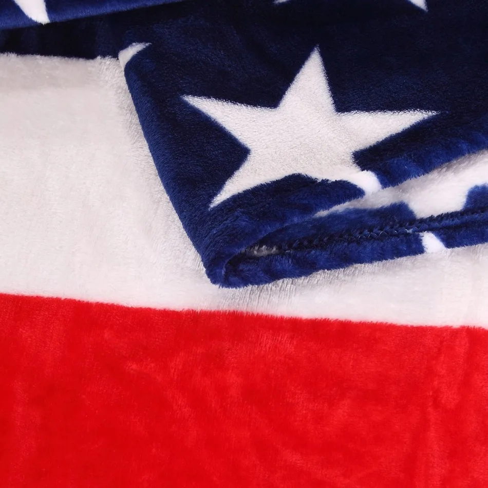 150*200cm Multifunction Blanket Sofa Cover Single Bedsheet Throws British American Flag Plaid flannel fleece | Дом и сад