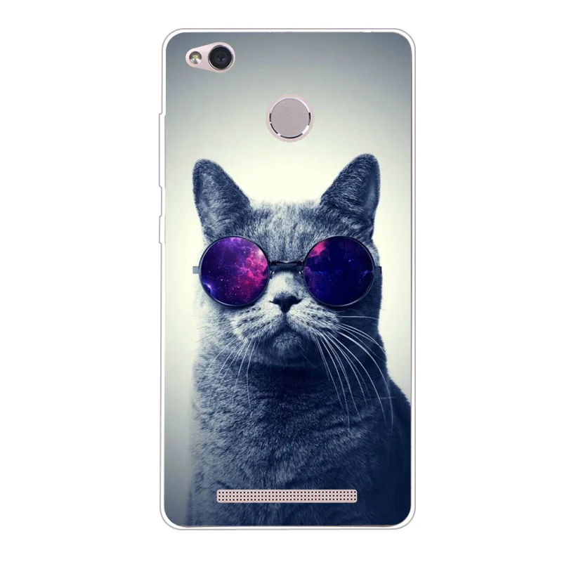 Xiaomi redmi 3x Case Silicon Painted animals Painting Soft TPU Back Cover for protect Phone cases shell |
