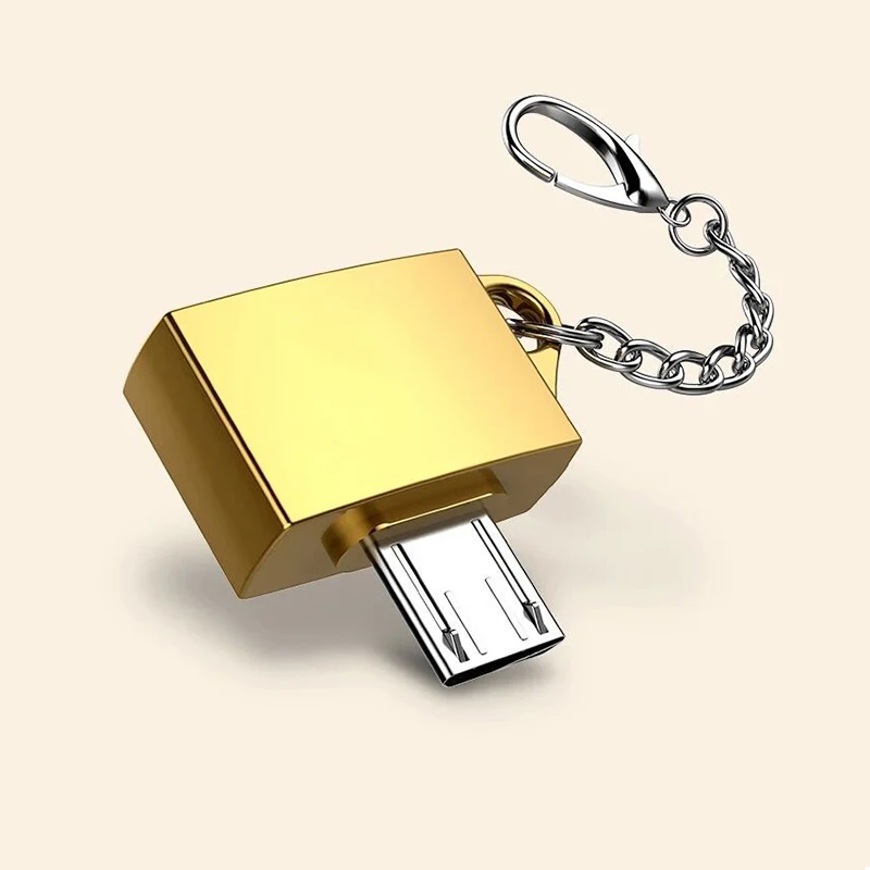 Металлический Micro USB OTG адаптер конвертер для телефона Android Samsung планшет на флэш