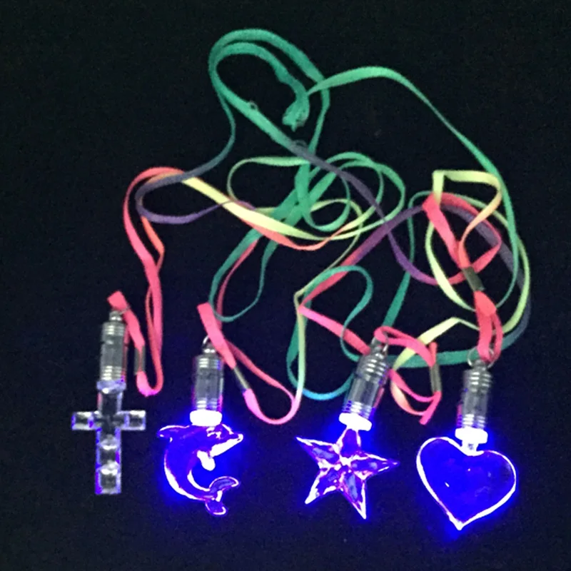 24 шт. Led Хрустальная подвеска светящееся ожерелье подходит для кемпинга, вечерние, банкеты, концерты, бары и места для использования ночью
