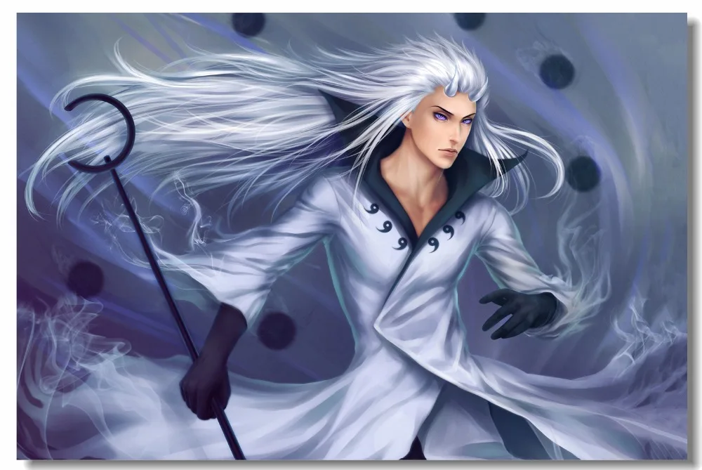 Пользовательские холст настенная постер Naruto Obito Madara Uchiha обои японский мультфильм