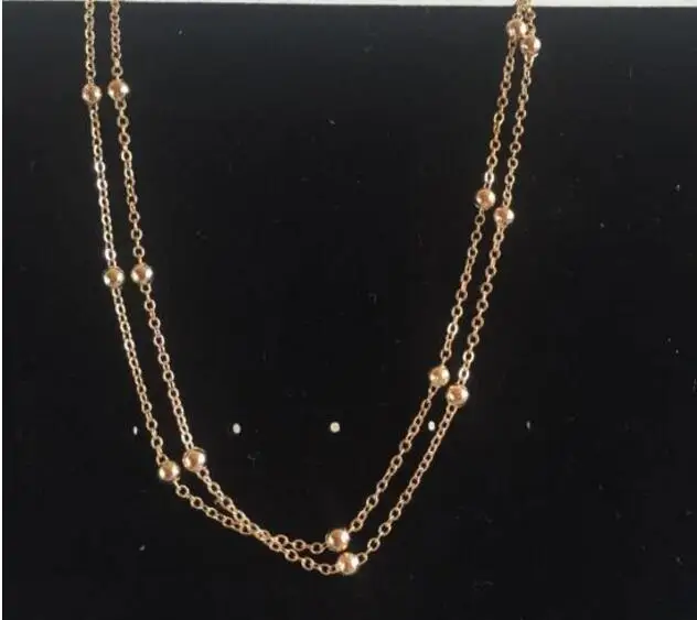 XL 0210 Gothic sexy necklace metal sense of quality copper beads double simple female jewelry accessories factory outle | Украшения и