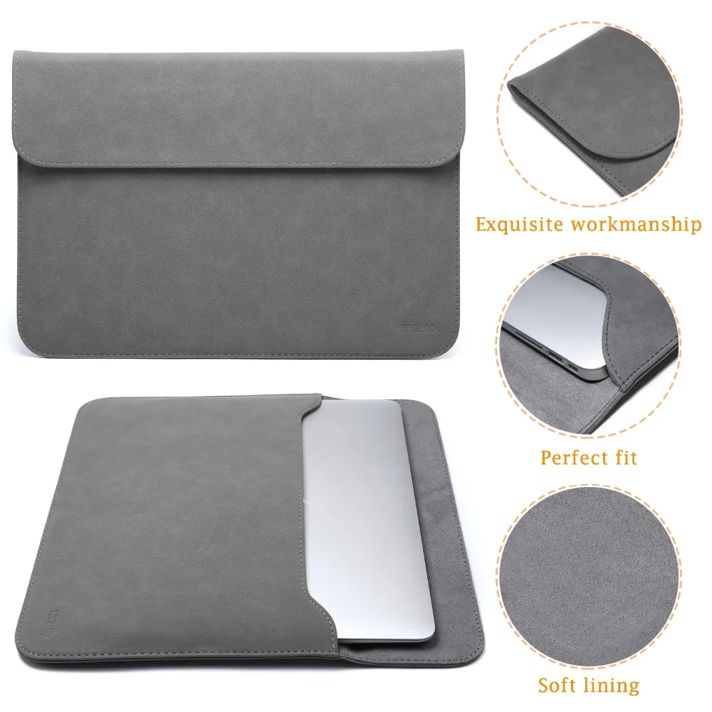 Чехол для планшета HYZUO Surface Pro 6/Pro 5/Pro 4/Pro 3 12 дюйма из мягкой кожи ноутбука с