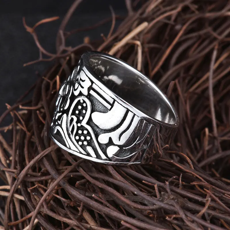 Мужские и женские кольца FNJ серебро 925 пробы в винтажном стиле|thai silver ring|925 ringrings for