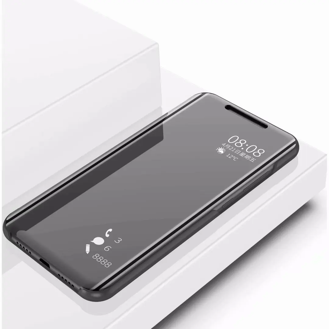 ZEALLION для Xiaomi Mi6 6X8 8SE Redmi 6 Pro S2 роскошный Флип Прозрачный вид зеркало окно кожаный