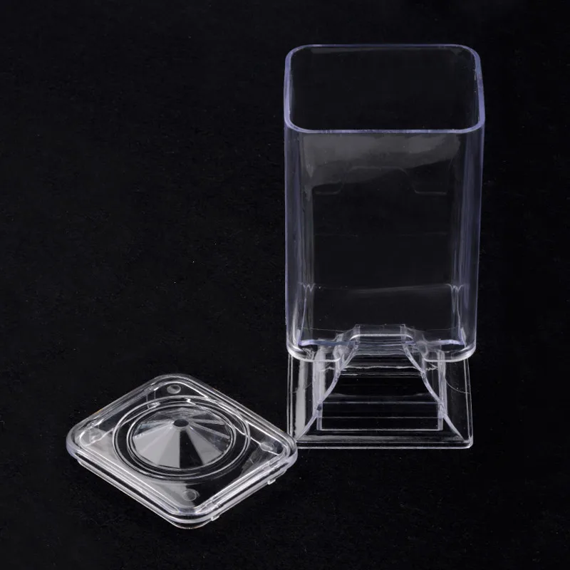 XUNZHE New Square Transparent Acrylic Makeup Cleansing Cotton Cleaning Storage Bottle Nail Tissue Box | Дом и сад