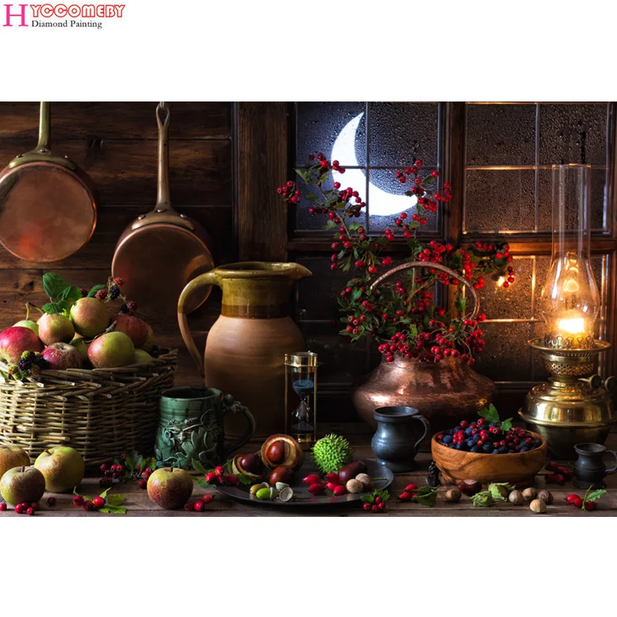 5d DIY Diamond Painting full square Cross Stitch Photography still life fruit Embroidery Diamonds home Decorative gift | Дом и сад