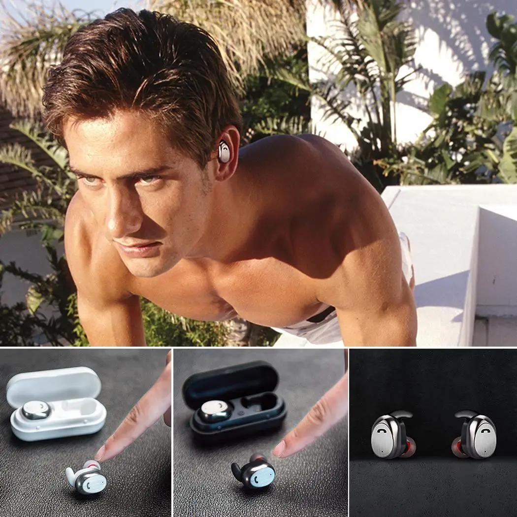 Беспроводные наушники TWS с зарядной док-станцией Bluetooth | Электроника