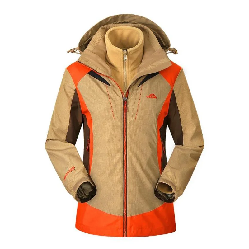 

Men's Ski Waterproof Windproof Fleece Mountain Hooded Jackets Outdoor Coat Keep Warm Skiing Jackets for Snowboarding in Winter