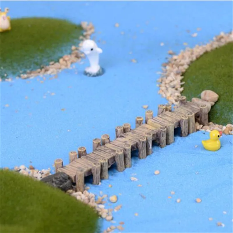 2 PCS Water Corridor Harbour Bridge Miniature Fairy Garden Home Houses Decoration Mini Craft Micro Landscaping Decor DIY | Дом и сад