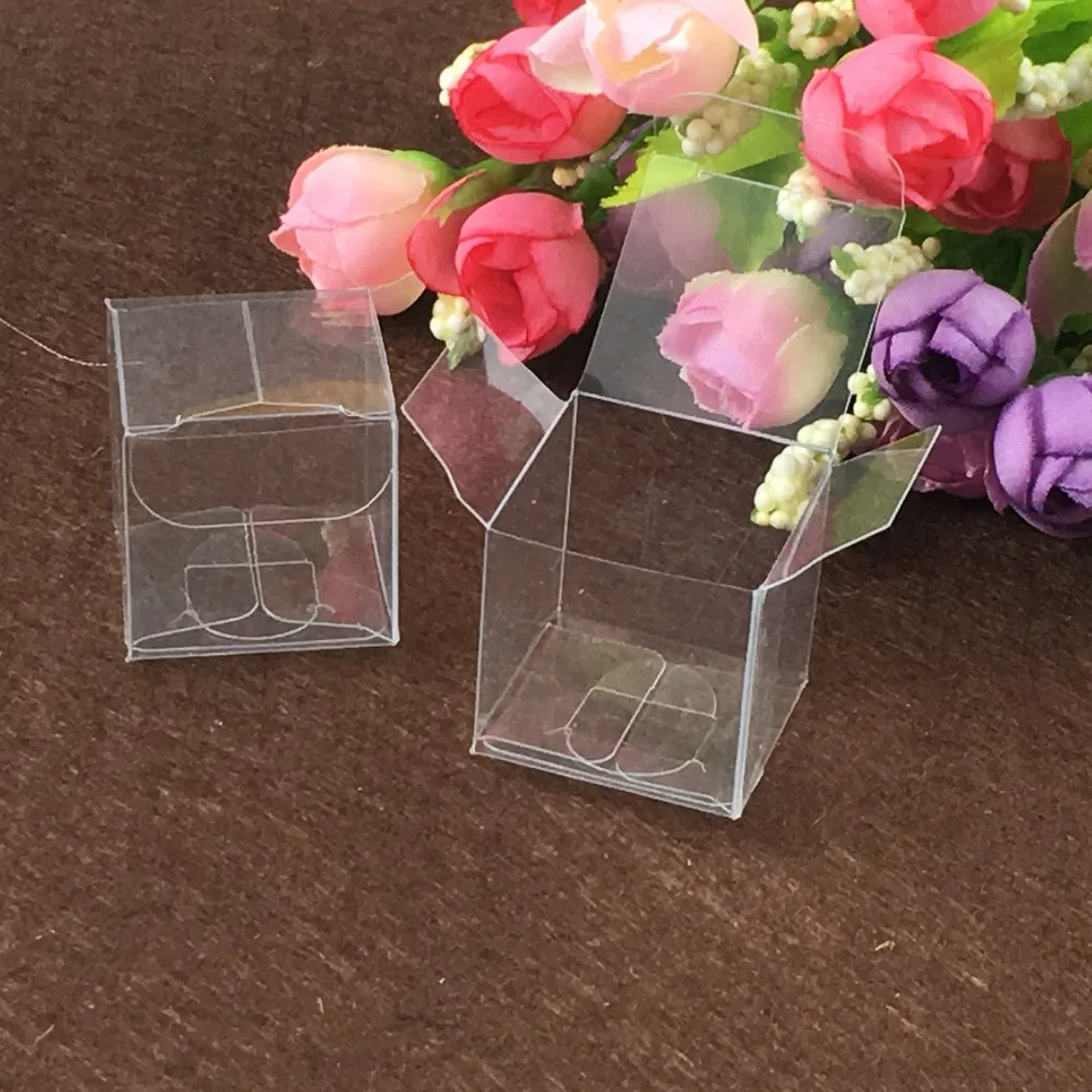 Gift Craft Display Box Small Jewelry Packing Holder Transparent Plastic Boxes