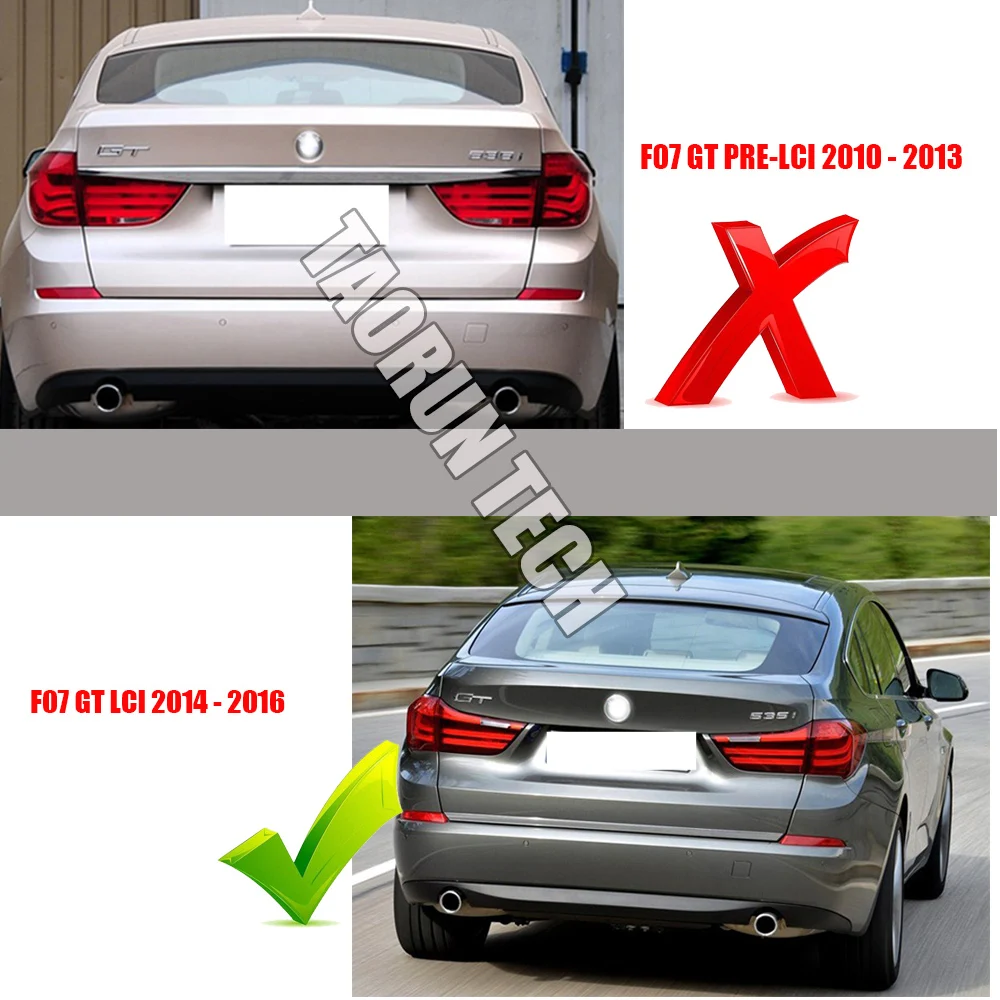 Задний спойлер F07 из углеродного волокна для BMW 5 Series GT LCI 2014 2015 2016 (не подходит Pre Lci