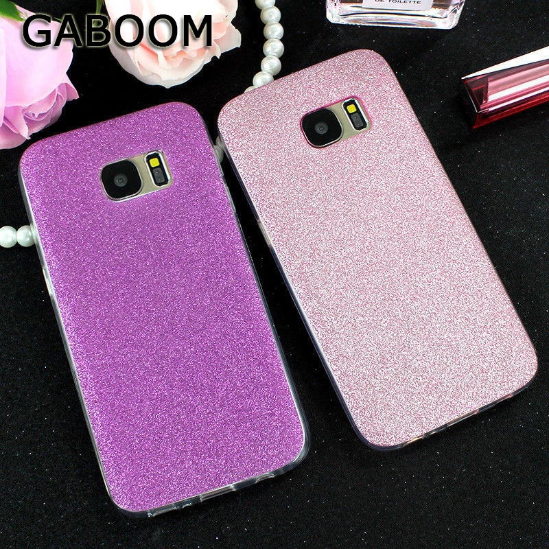 GABOOM Glitters Shiny Phone Cases for Samsung Galaxy S8 Plus Case S7 S6 Edge Soft TPU Silicone Covers |