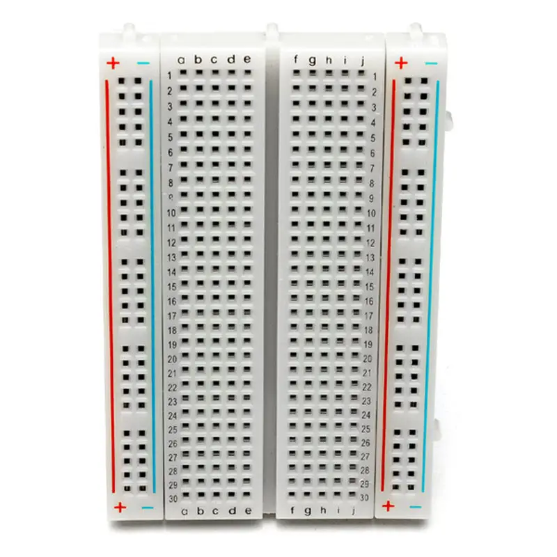 Миниатюрный беспаечный прототип макетная доска для хлеба белая 400 точек