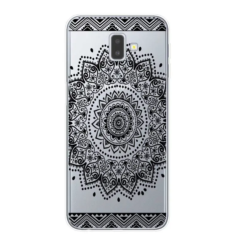T6397 Сексуальный цветочный чехол для телефона, чехол для samsung J3, J5, J7,, J4, J6 Plus,, Note 8, 9, 10 Pro, чехол, кружевной цветок, мандала, чехол s Capa - Цвет: T6397