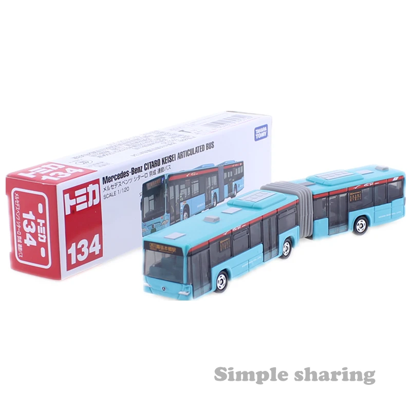 Tomica длинные Тип No.134 Мерседес Бенц автобус} шарнирный автобус городской Takara Tomy