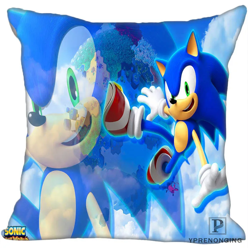 Квадратный чехол для подушки на заказ Sonic the Hedgehog, Наволочка на молнии, чехол 35X35,40x40,45x45 см(с одной стороны) 180522-02-226 - Цвет: Square Pillowcase