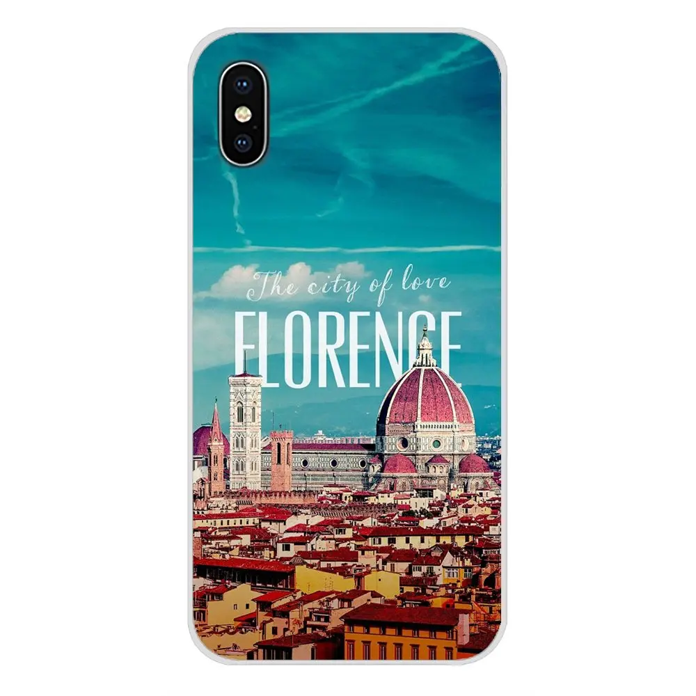 Для Apple iPhone X XR XS MAX 4 4S 5 5S 5C SE 6 6S 7 8 Plus ipod touch Italy landscape мягкие прозрачные