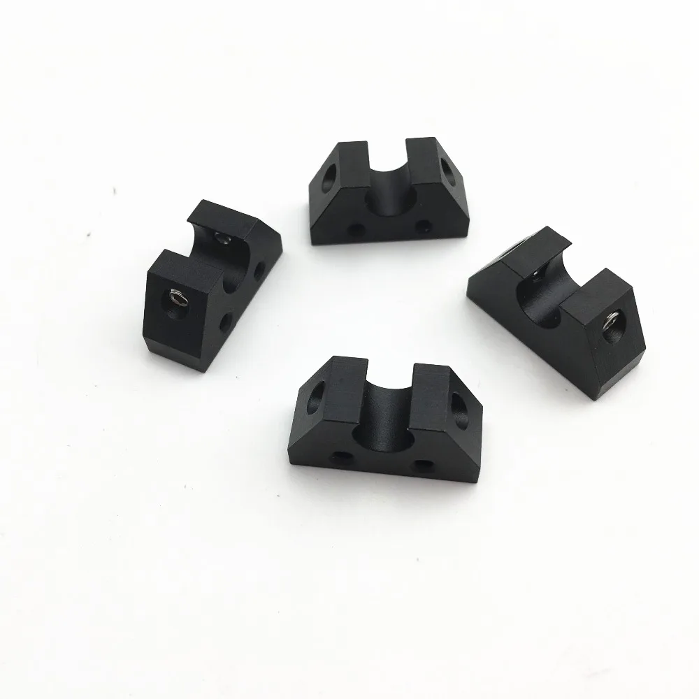 Funssor 4 шт. черный анодированный алюминиевый держатель Y для Prusa i3 MK3 3D принтера