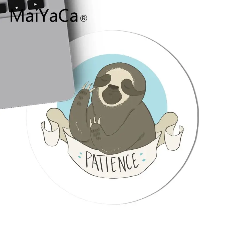 20x20cm MaiYaCa social Ленивцы резиновая мышь прочный Настольный круглый коврик для мыши Аниме ноутбук мыши коврики игровой коврик для мыши Прямая в подарок - Цвет: 20x20cm