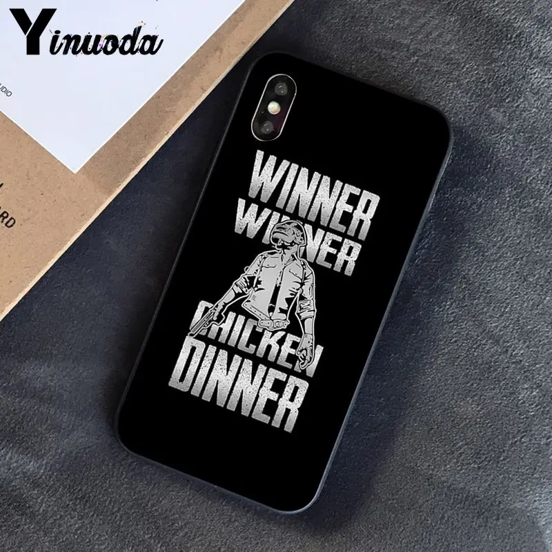 Чехол для телефона Yinuoda Hot Game PUBG Winner iphone SE 2020 8 7 6 6S 6Plus X XS MAX 5 5S XR 10 | Мобильные