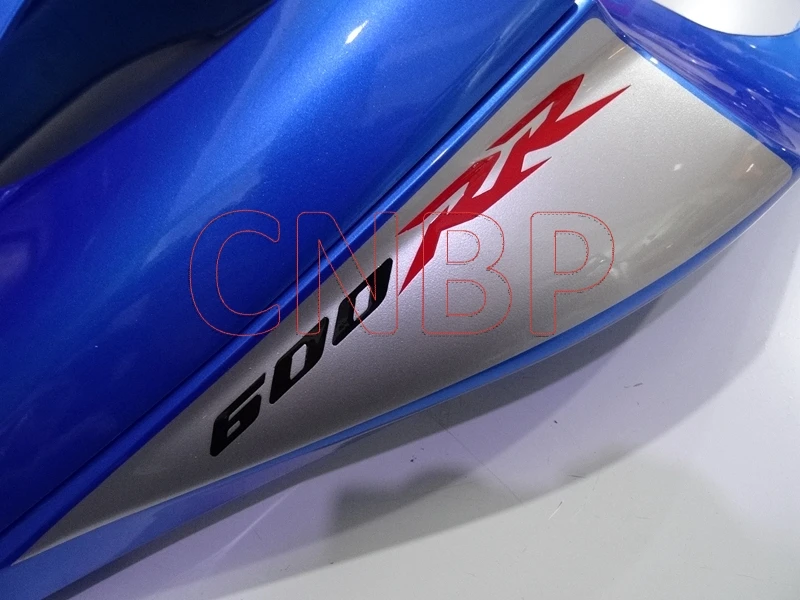Мотоциклетный обтекатель наборы для тела CBR 600 RR 2007-2008 синий серебристый черный