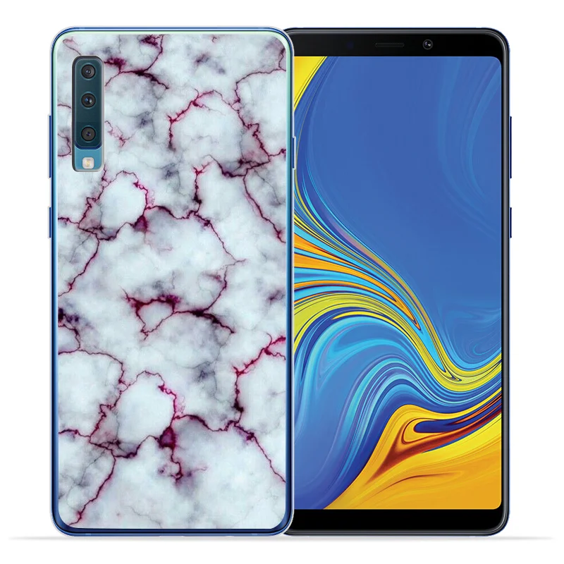 Роскошные мраморные буквы для samsung Galaxy A9 A8 A7 A6 A5 A3 чехол для телефона Etui Capinha funda шаблон capa