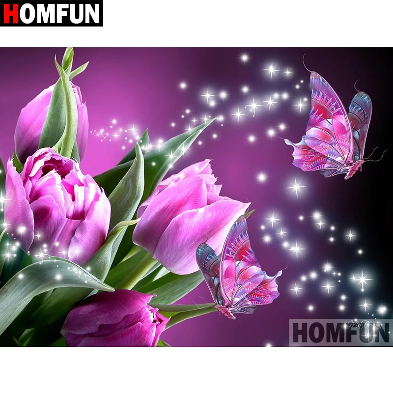 Алмазная 5D картина HOMFUN сделай сам полноразмерная/круглая вышивка крестиком