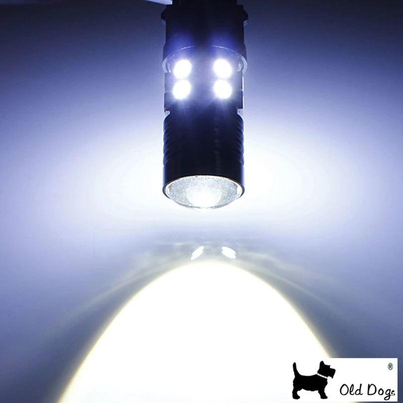 1 пара T20 7440 W21 WY21W 7444 Cree chip Q5 12 SMD 5050 светодиодный чистый белый автомобильный