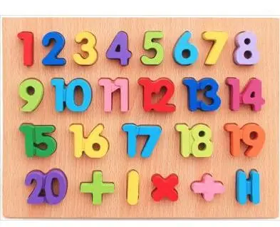 Красочные 3D верхний корпус Lowercase ABC и алфавит цифры головоломка развивающая
