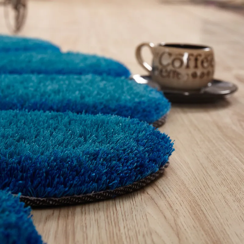 80X150CM Thicken Sector Carpets For Bedroom Modern 3D Flower Rugs And Sofa Floor Mat Children Play Floral Doormat | Дом и сад