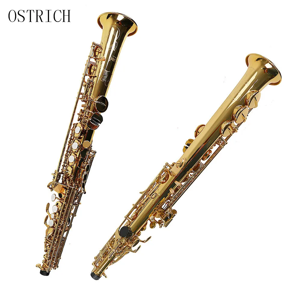 

Brand New Ostrich NEW GOLD LACQUER Bb SOPRANO SAXOPHONE SAX PACK
