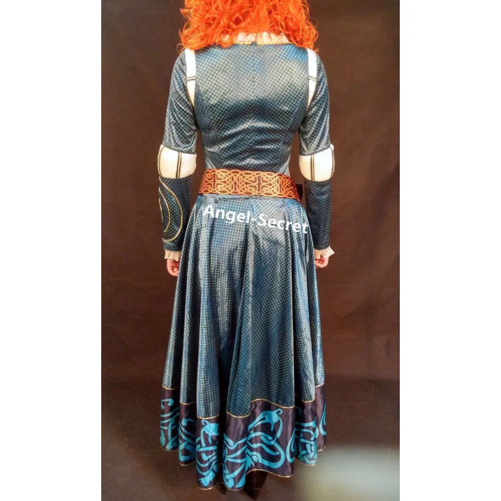 P166 женские MERIDA Аналоговый Платье фильмов платье костюм для косплея BRAVE 2012 бархат