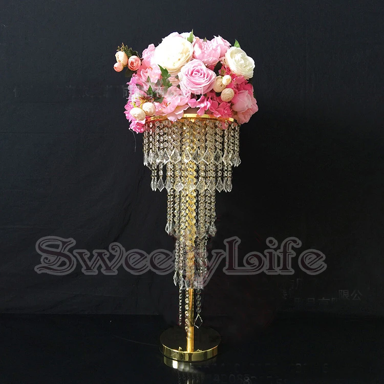 Gold Wedding Centerpiece Flower Stand