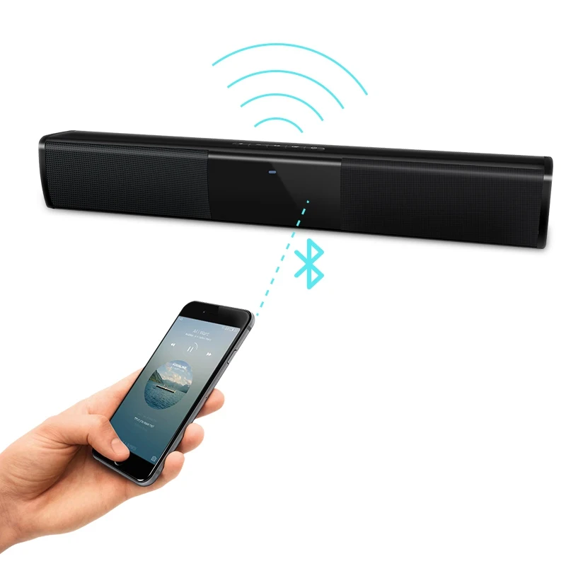 Беспроводной Bluetooth Саундбар стерео Динамик домашний кинотеатр Soundbar