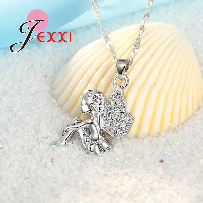 Женский комплект из колье и серёг серебра 925 пробы|jewelry sets|earrings necklace jewelry setearrings