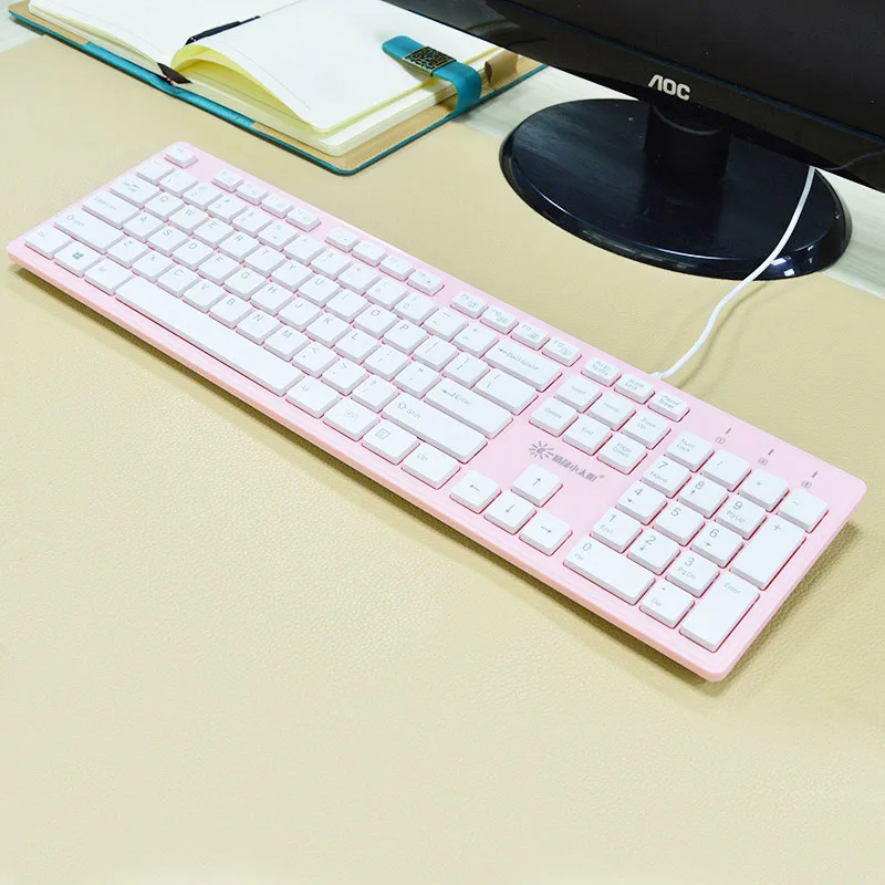 Модные мини проводная клавиатура Проводная PC игры Клавиатура ноутбука для ПК