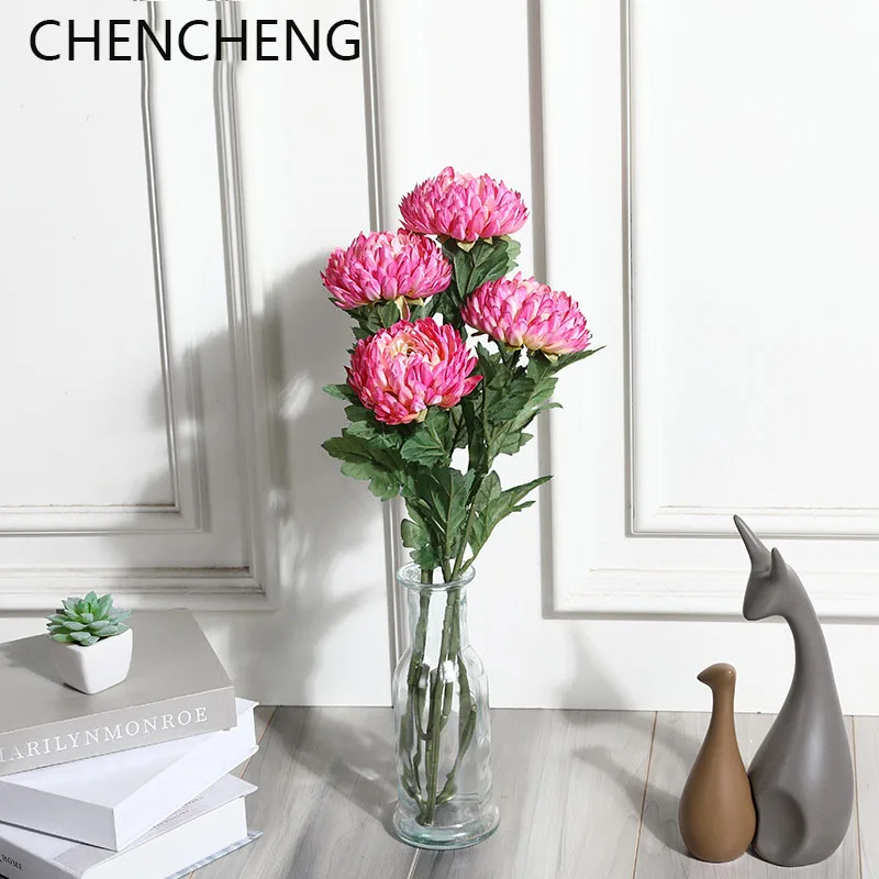 CHENCHENG 1 штука 58 см шелк большой ананас искусственные хризантемы цветок поддельные