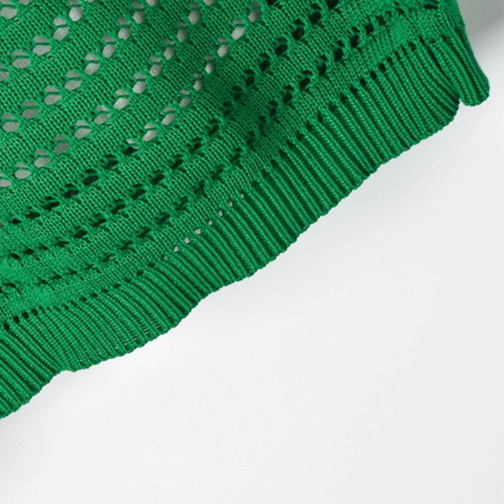 FTGSDLONG модное корейское летнее вязаное платье с круглым вырезом винтажное женское