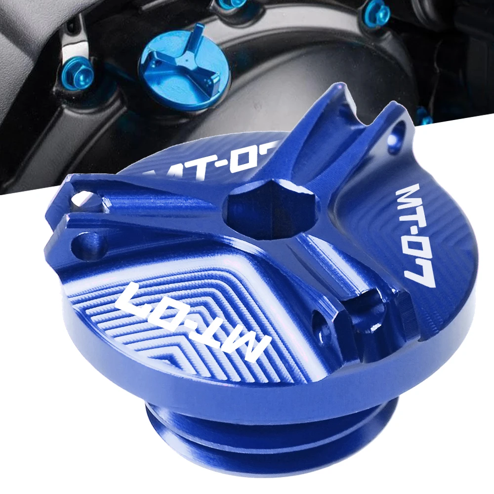 Мотоциклетный Двигатель Магнитный маслосливную пробку Крышка для YAMAHA MT07 MT 07 MT-07