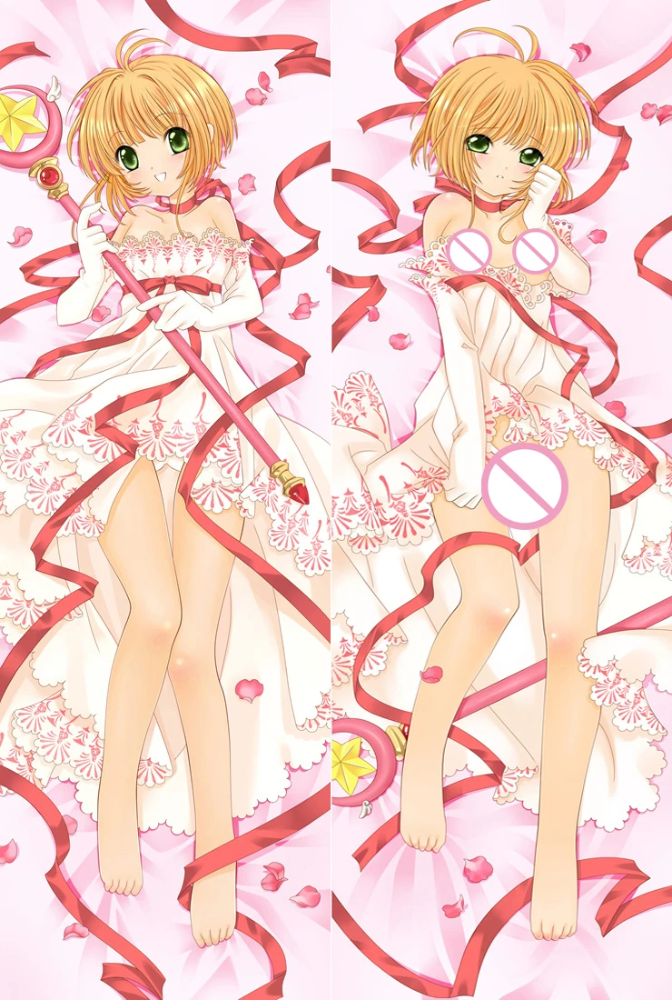 

April update Anime Card captor Sakura characters KINOMOTO SAKURA sexy girl otaku Dakimakura pillow cover Hugging Body PillowCase