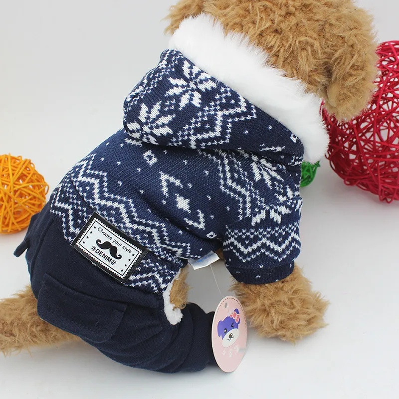 Зимняя одежда для собак, комбинезон, Рождественская Одежда для собак, куртка, одежда для чихуахуа, одежда для щенков, костюм для маленькой собачки, наряды
