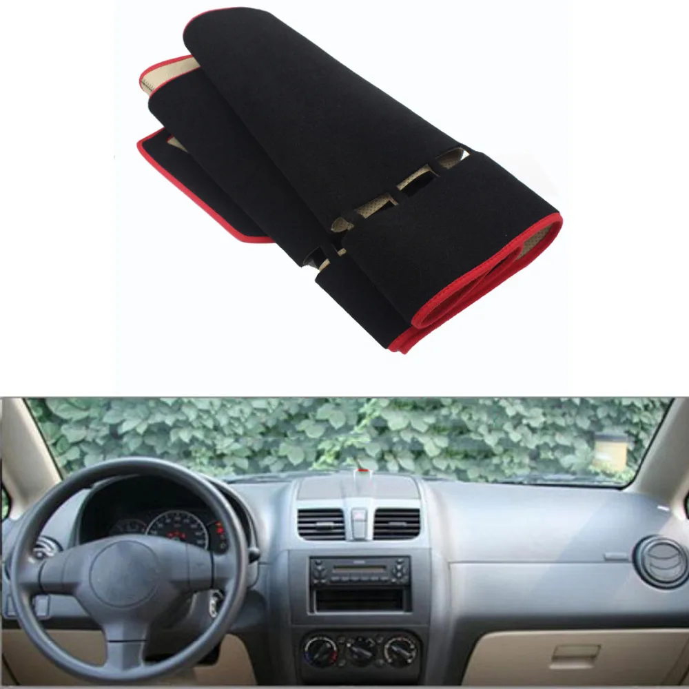 Fit For Suzuki SX4 Without Time display Car Dashboard Avoid Pad Instrument Platform Cover Mat Silicone Non-skid Back Surface | Автомобили
