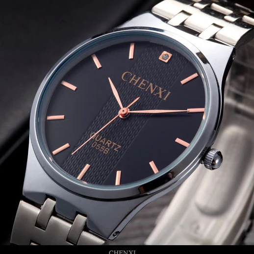 2018 мужские и женские Стальные кварцевые часы Роскошные модные водонепроницаемые