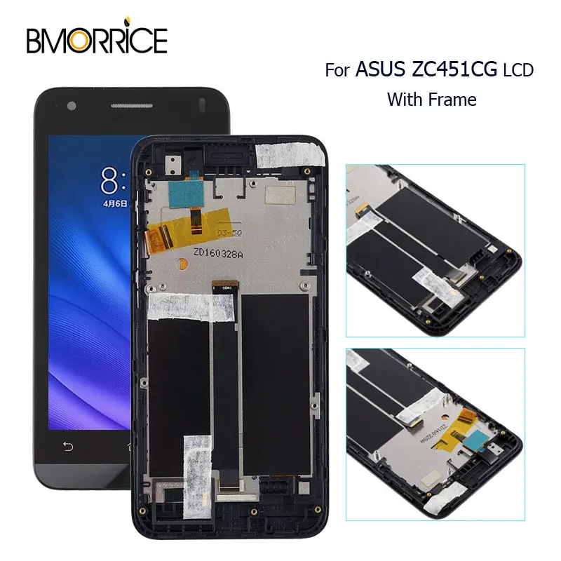 Для Asus Zenfone C ZC451CG ЖК дисплей кодирующий преобразователь сенсорного экрана в сборе