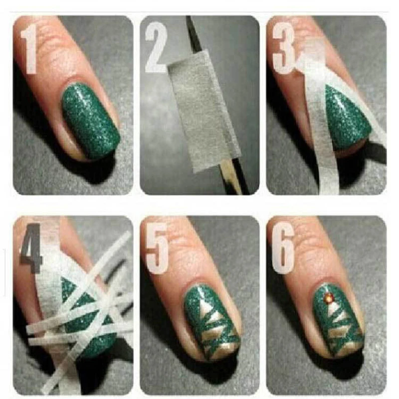 2pcs Nail Art Adhesive Tape 0.5cm&amp1.2cm 17m Creative Design Stickers Strong Sticky Glue DIY Gel Polish Manicure Accessories | Красота и