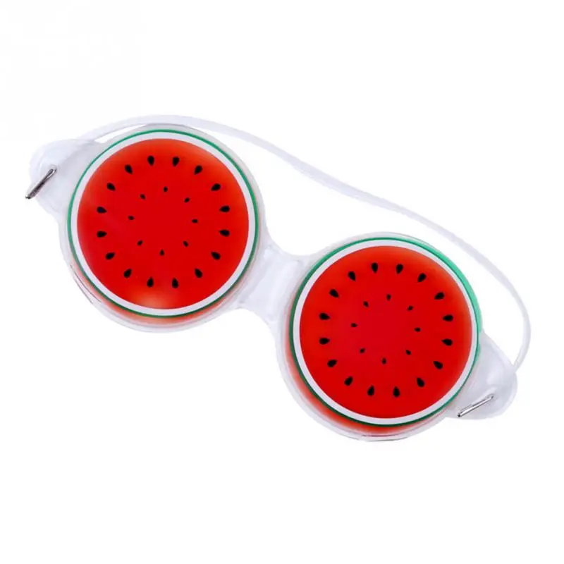 Watermelon 1 шт. ледяная гелевая маска для глаз хорошо сдавливает сон милый Фруктовый гель для снятия усталости глаз охлаждающий Уход за глазами расслабляющий защитный крем для глаз - Цвет: Watermelon